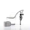 Pleaser - REVOLVER712 Mules à talons - Chaussures de pole dance - Blanc Product image